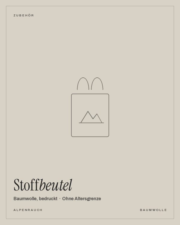 Alpenrauch Stoffbeutel
